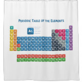 Periodieke tabel van de elementen 2 douchegordijn (Voorkant)