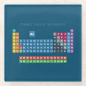 Periodieke tabel van de elementen 2 glazen onderzetter (Voorkant)