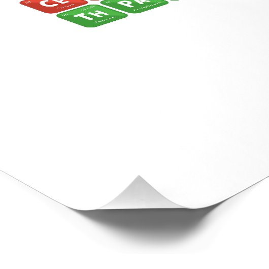 Periodieke tabel van de elementen 2 perfect poster (Hoek)