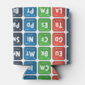 Periodieke tabel van de elementen 3 blikjeskoeler (Achterkant)