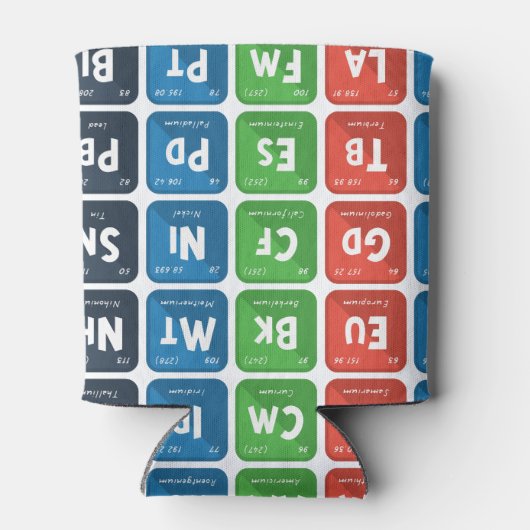 Periodieke tabel van de elementen 3 blikjeskoeler (Achterkant)