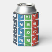 Periodieke tabel van de elementen 3 blikjeskoeler (Blikje Achterkant)