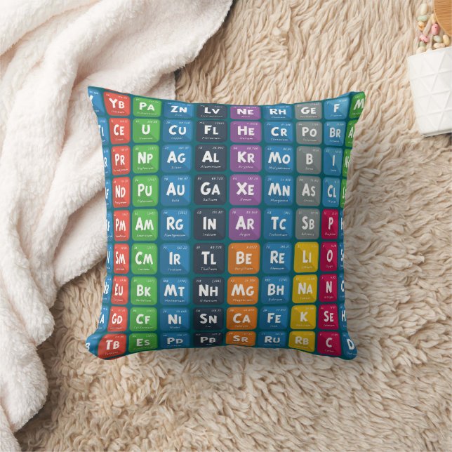 Periodieke tabel van de elementen 3 kussen (Deken)