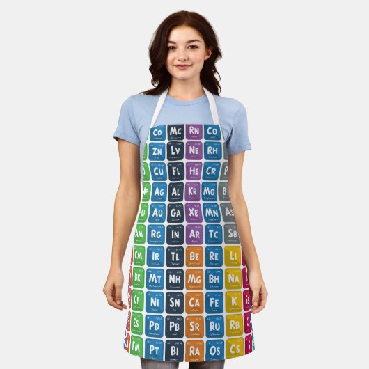 Periodieke tabel van de elementen 3 schort (Gedragen)