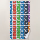 Periodieke tabel van de elementen 3 strandlaken (Voorkant)