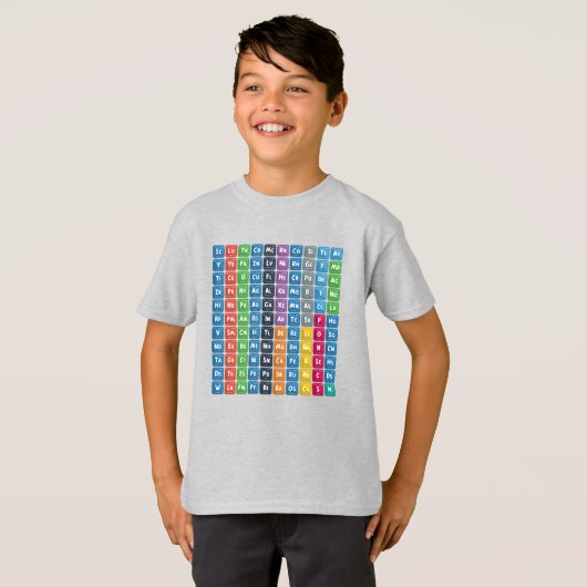 Periodieke tabel van de elementen 3 t-shirt (Voorkant volledig)