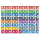 Periodieke tabel van de elementen 3 tafelkleed (Voorkant (Horizontaal))