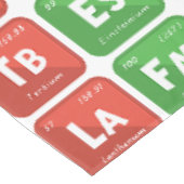 Periodieke tabel van de elementen 3 tafelkleed (Gekanteld)