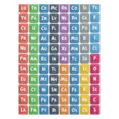 Periodieke tabel van de elementen 3 tafelkleed (Voorkant)