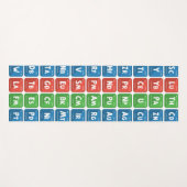 Periodieke tabel van de elementen 3 yogamat (Voorkant (horizontaal))