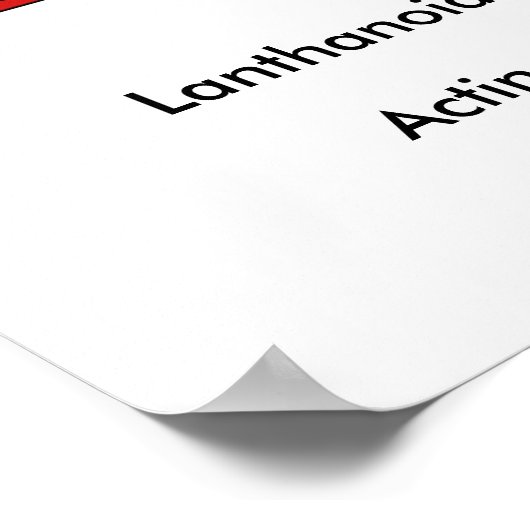 Periodieke tabel van de elementen - Afdruk poster (Hoek)