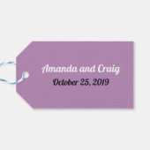 Periodieke tabel van de elementen bruiloft cadeaulabel (Achterkant Horizontaal)