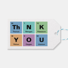 Periodieke tabel van de elementen bruiloft cadeaulabel