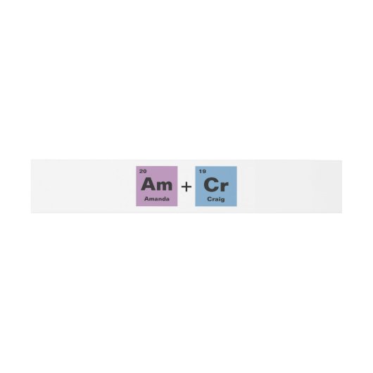Periodieke tabel van de elementen bruiloft uitnodigingen wikkel (Vlak)