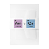 Periodieke tabel van de elementen bruiloft uitnodigingen wikkel (Voorkant Voorbeeld)