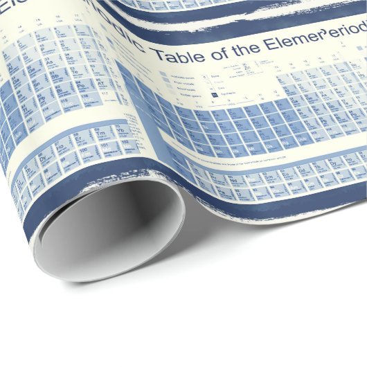Periodieke tabel van de elementen cadeaupapier (Rol Hoek)