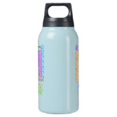 Periodieke tabel van de elementen geïsoleerde waterfles (Achterkant)