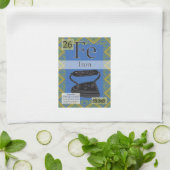 Periodieke tabel van de elementen (ijzer, Fe) Theedoek (Gevouwen)