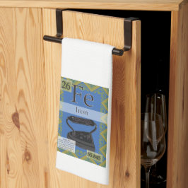 Periodieke tabel van de elementen (ijzer, Fe) Theedoek