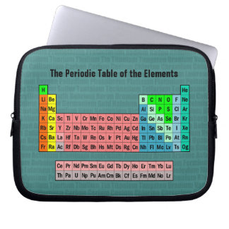 Periodieke tabel van de elementen laptop sleeve