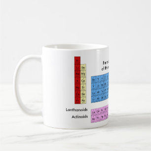Periodieke tabel van de elementen - mok