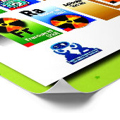 Periodieke tabel van de elementen poster (Hoek)