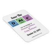 Periodieke tabel van de elementen Save The Date Magneet (Rechterzijde)