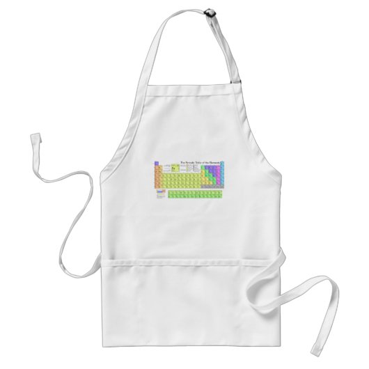 Periodieke tabel van de elementen standaard schort (Voorkant)