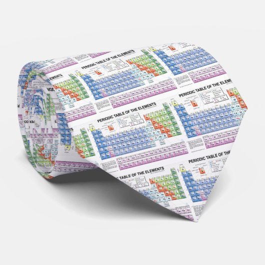 Periodieke tabel van de elementen stropdas (Opgerold)