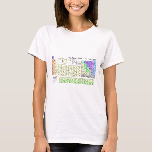 Periodieke tabel van de elementen t-shirt (Voorkant)