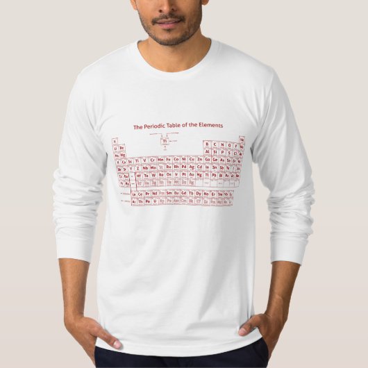 Periodieke tabel van de elementen t-shirt (Voorkant)
