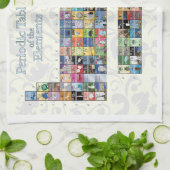 Periodieke tabel van de elementen theedoek (Gevouwen)