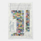 Periodieke tabel van de elementen theedoek (Verticaal)