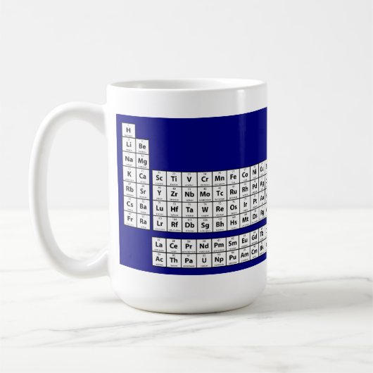 Periodieke tabel van de Mok Elementen - Blauw (Links)