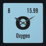 Periodieke tabel van de Sjabloon Elementen Vierkante Klok<br><div class="desc">Pas dit nerdy chemistry periodiek lijst van de sjabloon van de elementenmuurklok aan. Ga in uw favoriete element of creëer uw binnen! Verander de naam, het symbool, het atoomnummer en de atoommassa van het chemische element. Klik aanpassen om de achtergrondkleur te veranderen of verder te maken uitgeeft. Maakt een geweldige...</div>