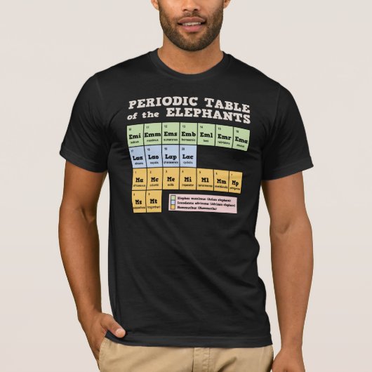 Periodieke tabel van de weeshuizen t-shirt (Voorkant)