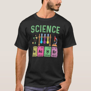 Periodieke tabel van de wetenschapsleraar Terug na T-shirt