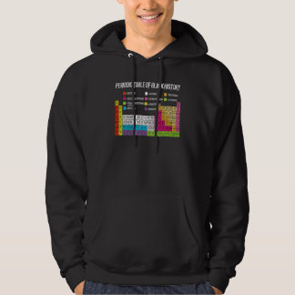 Periodieke tabel van de zwarte geschiedenis hoodie