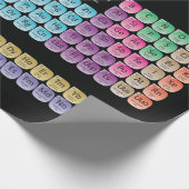 Periodieke tabel van elementen cadeaupapier (Hoek)