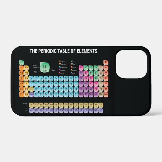 Periodieke tabel van elementen Case-Mate iPhone case (Achterkant (horizontaal))