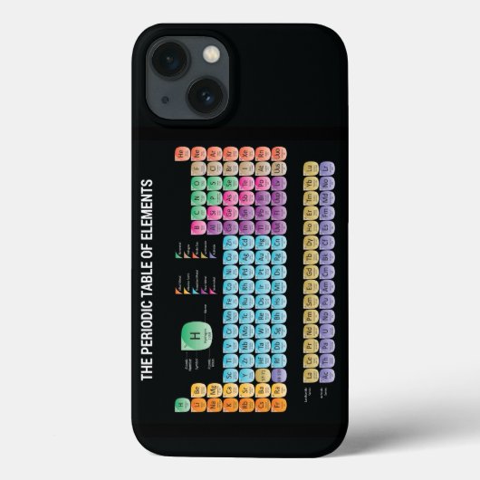 Periodieke tabel van elementen Case-Mate iPhone case (Achterkant)