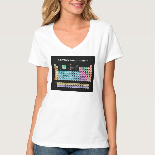 Periodieke tabel van elementen t-shirt (Voorkant)