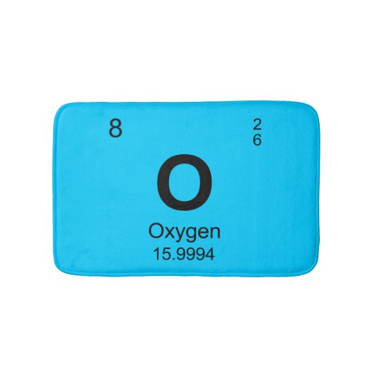 Periodieke tabel van elementen (zuurstof) badmat (Voorkant)