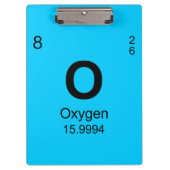 Periodieke tabel van elementen (zuurstof) klembord (Voorkant)