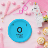 Periodieke tabel van elementen (zuurstof) papieren bordje (Feest)