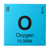 Periodieke tabel van elementen (zuurstof) tegeltje (Voorkant)