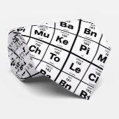 Periodieke tabel van hamburgeringrediënten stropdas (Opgerold)