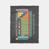 Periodieke tabel van het alkbord van elementen fleece deken (Voorkant)