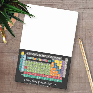 Periodieke tabel van het alkbord van elementen post-it® notes