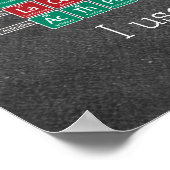 Periodieke tabel van het alkbord van elementen poster (Hoek)